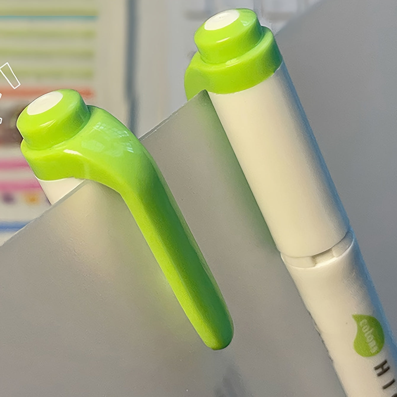 15pcs Dual Tip Highlighter, Dual Tip Mild Color Highlighter Marker for Coloring, Underlining, Marking, Wide Fine Tip Design - iBrightCS