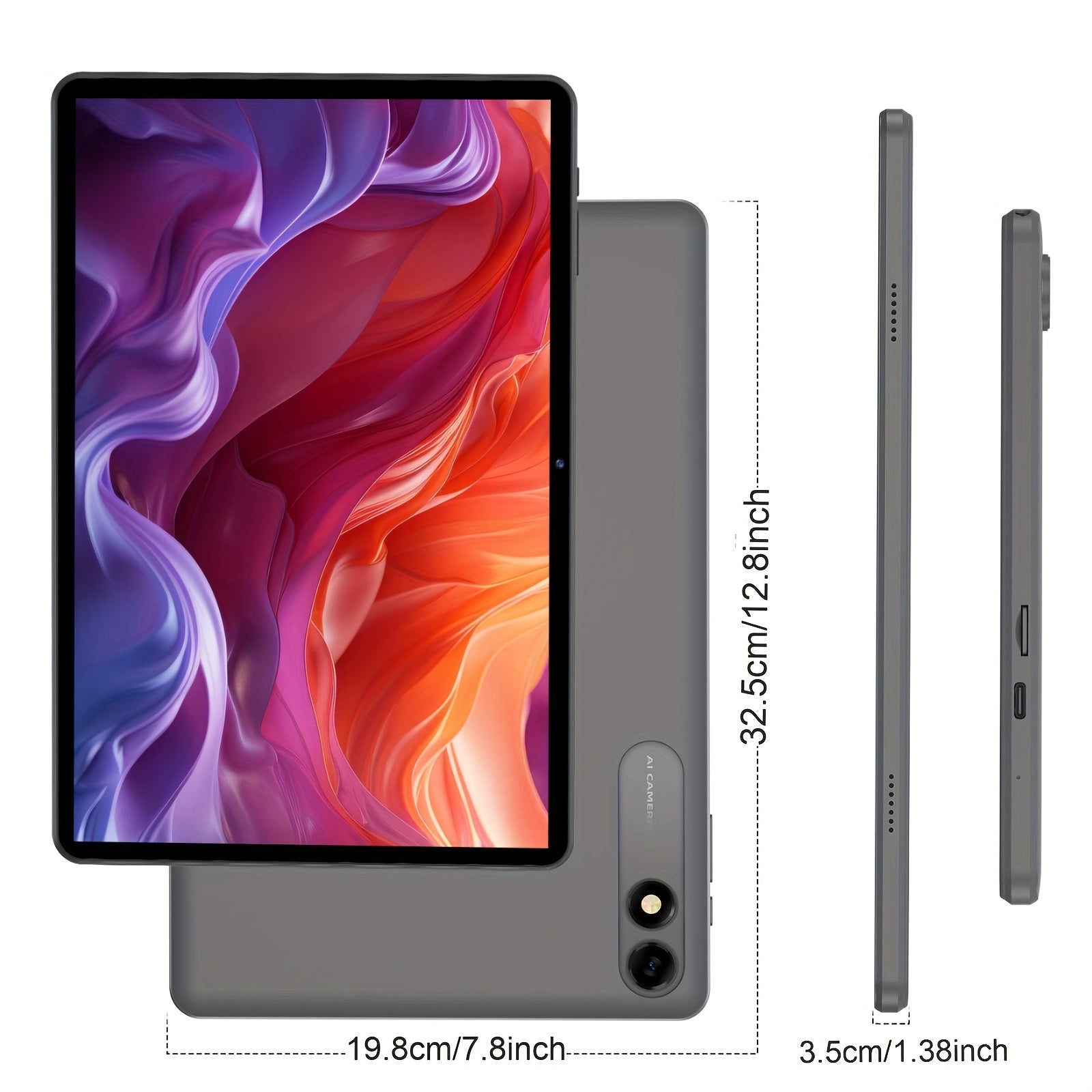 10.1-inch Android 14 Tablet, 10GB (4GB+6GB Extended) RAM, 64GB ROM, 6000MAh Battery, Eight Core Processor, 1TB SD Expansion, 1280*800 HD IPS Screen, Dual Camera, Dual Band WIFI Tablet - iBrightCS