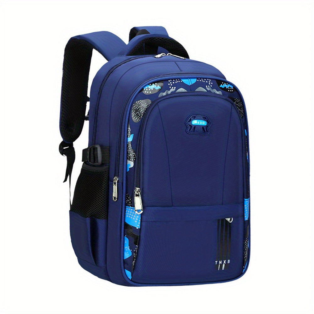 Thickened Encrypted Oxford Cloth with Reflective Stripes Multi-Layered High-Capacity Spine-Protecting Wear-Resistant Shoulder Bag New College And Middle School Shoulder Bag Multi-Layered High-Capacity - iBrightCS