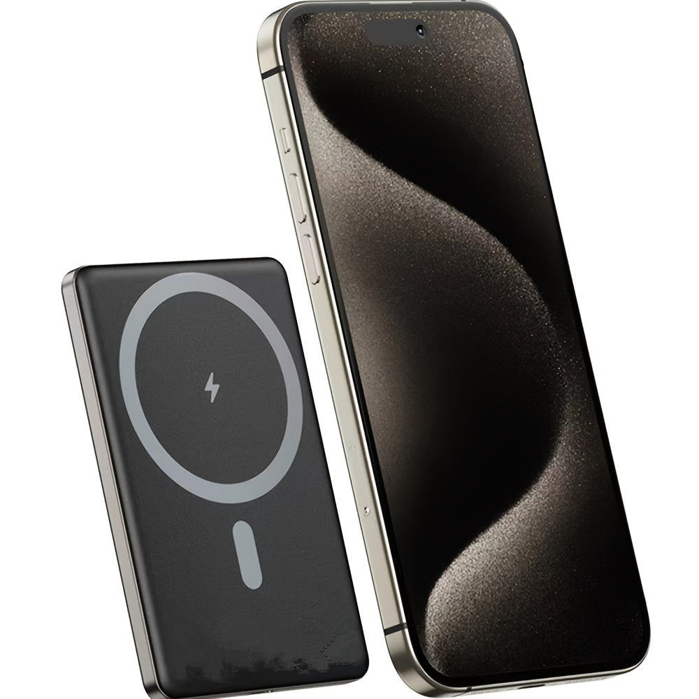 Portable Magnetic Power Bank 5000/10000mAh, 15W Wireless Portable Charger, USB-C PD 20W Fast Charging, Compatible with iPhone 15/15 Plus/15 Pro/15 Pro Max, iPhone 14/13/12 Series, Perfect for Travel and Holiday Gifts, Valenti