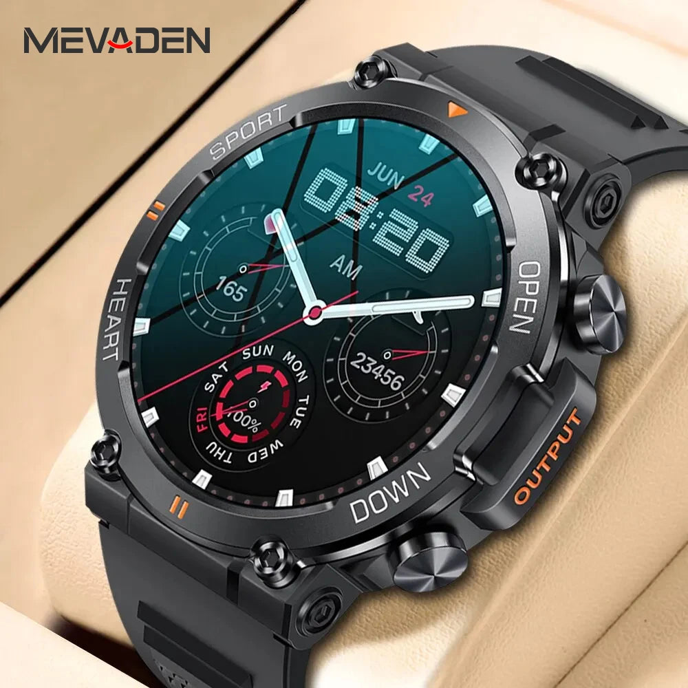 MEVADEN 1.39 Inch HD Bluetooth Call Smart Watch Men Sports Fitness Tracker Heart Monitor 400mAh Smartwatch For Android IOS MD56 - iBrightCS