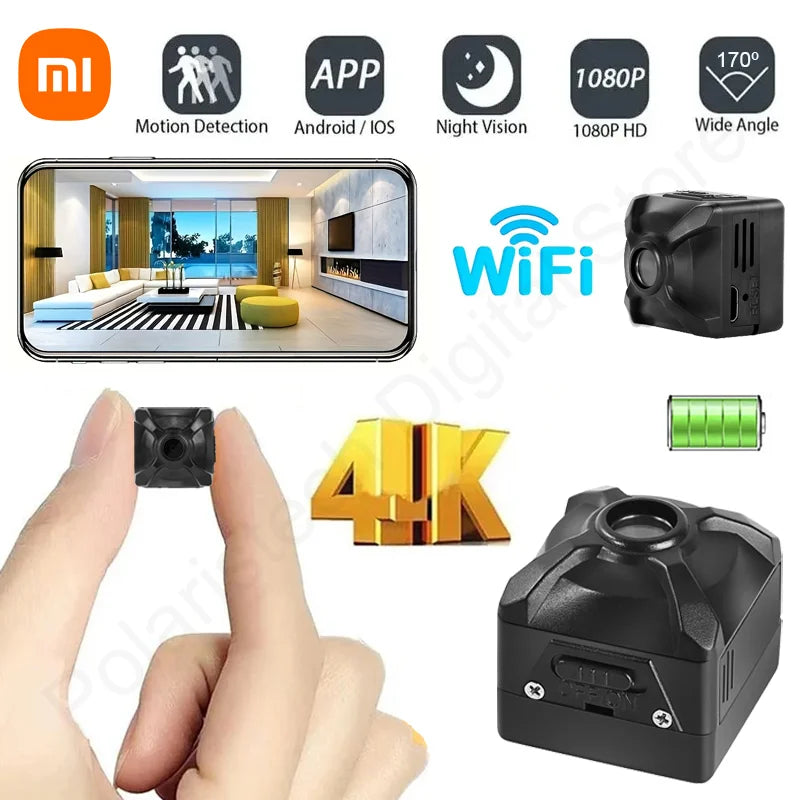 Xiaomi X5 1080P Wireless Camera Mini WiFi IP/AP Remote Monitor Rechargeable Battery Motion Detection Portable Camcorders Home - iBrightCS
