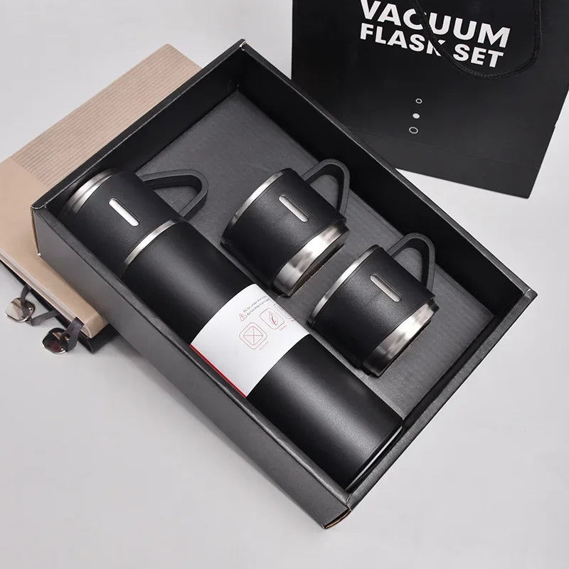 3-in1 Stainless Steel Vacuum Insulated Bottle Gift Set