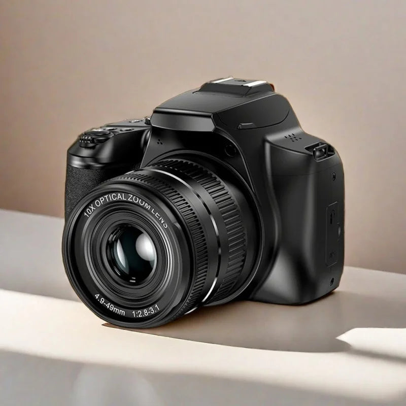 Mirrorless Single-Lens Reflex Digital Camera - High-Definition 64-Megapixel 4k Optical Zoom Student Entry-Level Travel Vlog - iBrightCS