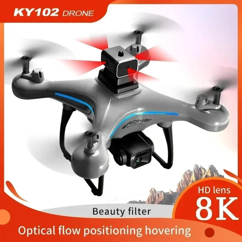 KY102 Drone 8K HD Profesional Dual-Camera Aerial Photography Obstacle Avoidance Optical Flow Aerial Four-Axis RC Drone - iBrightCS