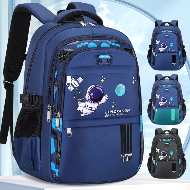 Kids Backpack Children School Bags for Boys Astronaut School Backpack Waterproof Primary Book Bag Mochila Infantil - iBrightCS