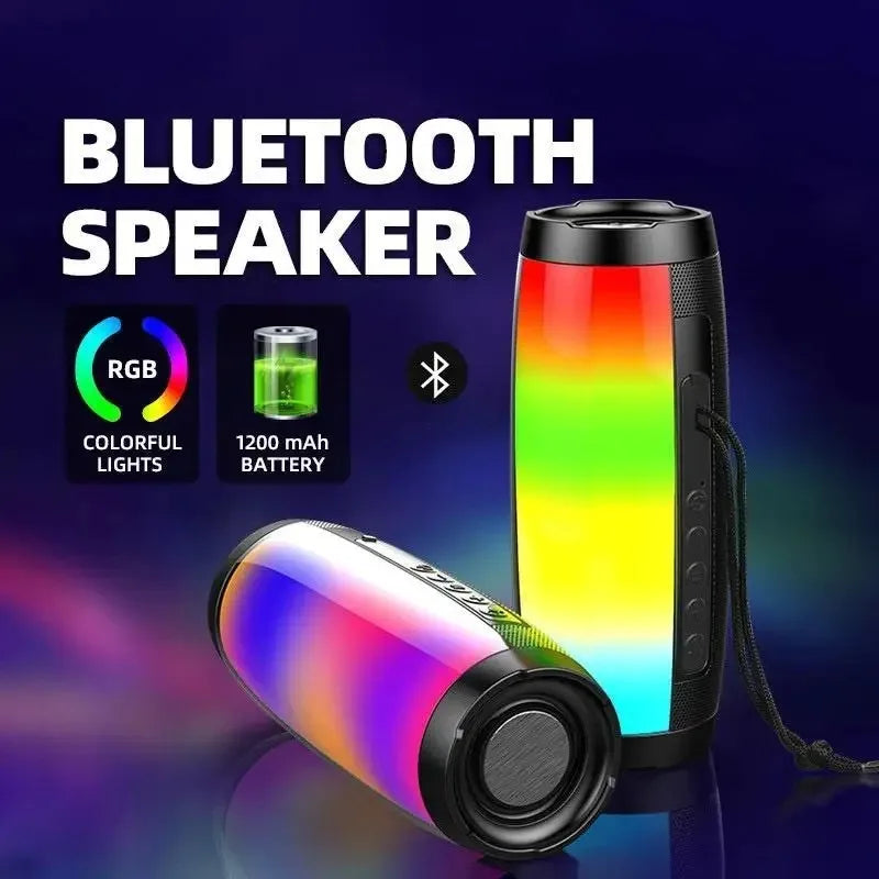 Portable Bluetooth Speaker with Colorful 360 LED Light Show - iBrightCS