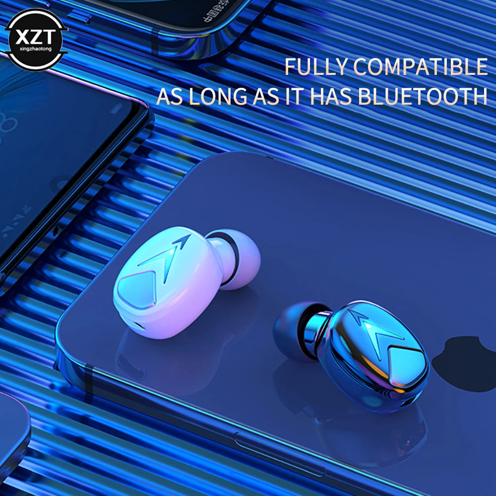 2023 Mini Invisible Bluetooth 5.0 Headphone TWS Wireless Sports Earphone Handsfree Single Headset Microphone For Smartphone
