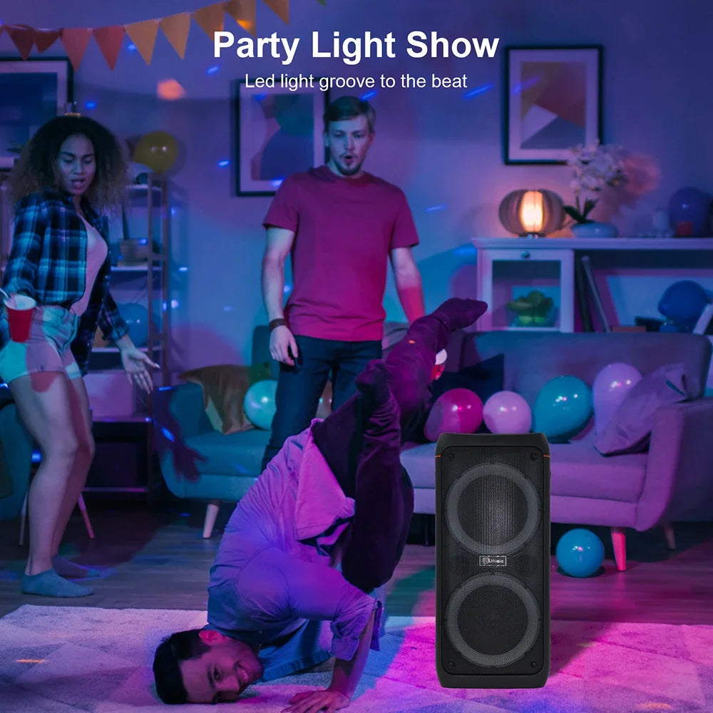 Powerful Bluetooth Speaker Portable Sound box Large Subwoofer Wireless Stereo Music Karaoke Column Support FM SD USB with Mic