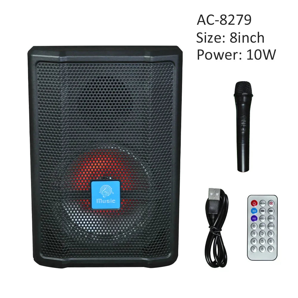 Powerful Bluetooth Speaker Portable Sound box Large Subwoofer Wireless Stereo Music Karaoke Column Support FM SD USB with Mic