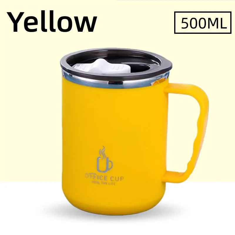 Thermos Coffee Mug with Straw