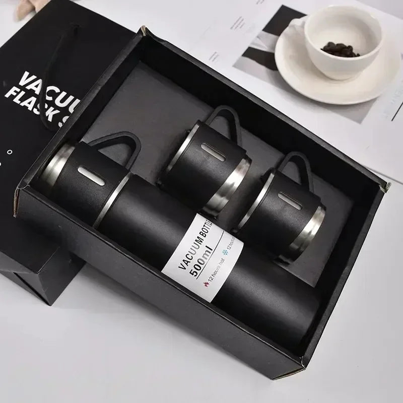 3-in1 Stainless Steel Vacuum Insulated Bottle Gift Set