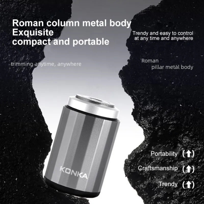 2024 NEW Type-c Rechargable Mini Portable Waterproof Electric Shaver Strong High Speed Long Endurance Suitable Wet and Dry