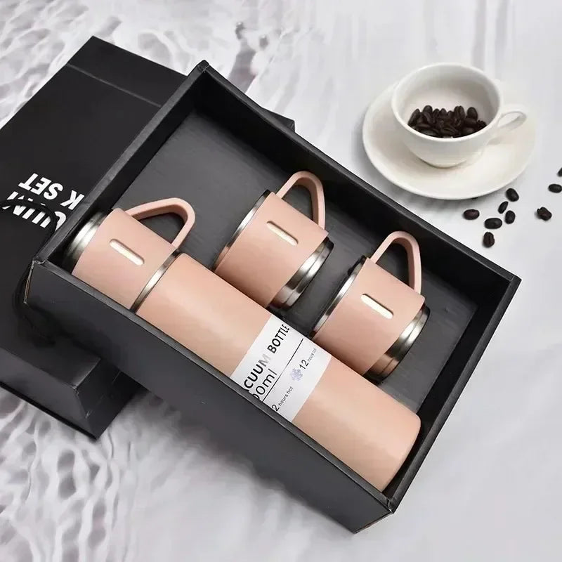 3-in1 Stainless Steel Vacuum Insulated Bottle Gift Set