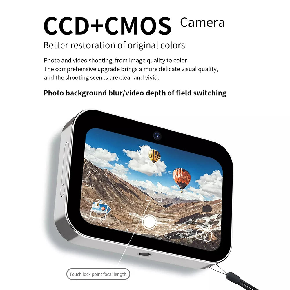 New 4K Digital Camera Night Vision Triple Lens 3Inch HD 64MP Touch Screen Entertainment Digital Camera OTG Transmission 3600mAh
