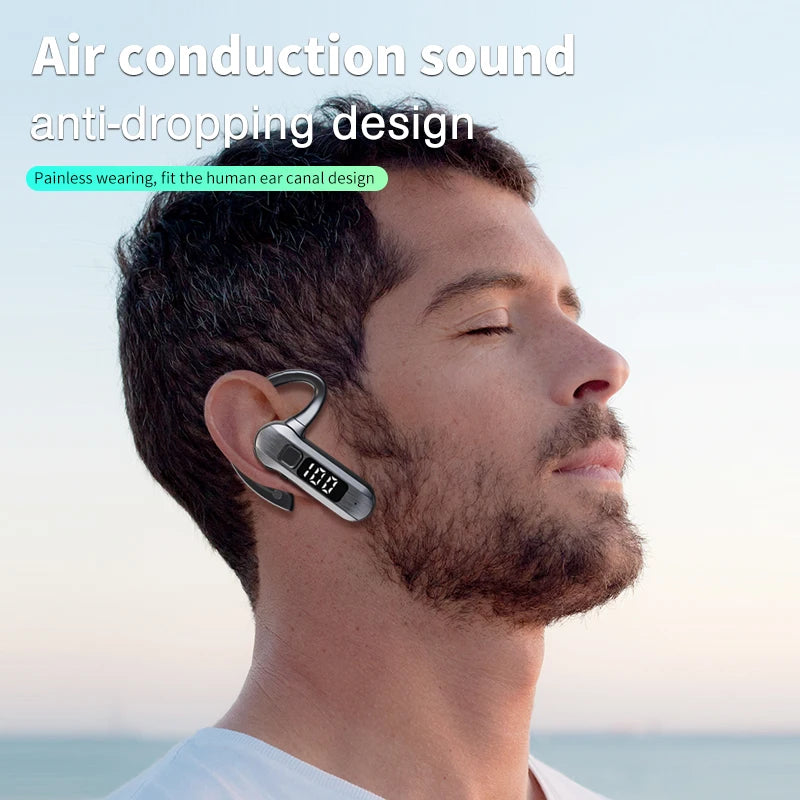 Sport Bluetooth 5.3 Headphones Bone Conduction Headset Wireless Open Headset Running Bluetooth Headset Noise Reduction W Mic