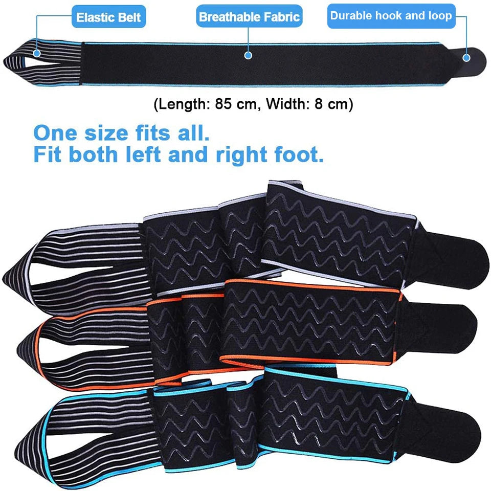 AOLIKES 1 PCS Elastic Silicone Ankle Support Brace Strap Basketball Football Ankle Brace Wraps, Adjustable Ankle Stabilizer - iBrightCS