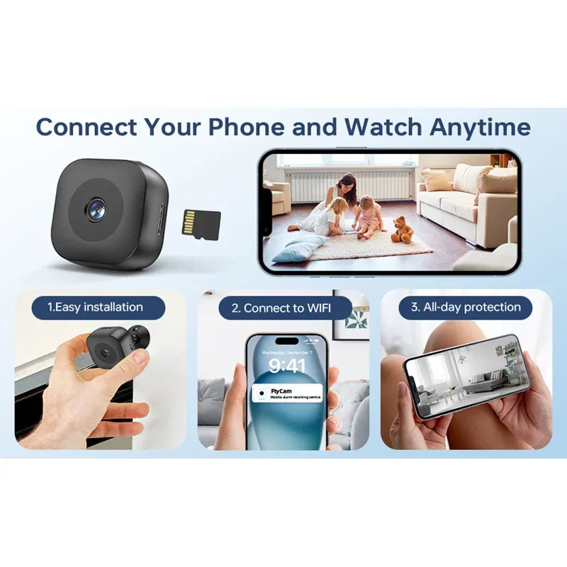 4K HD Smart Wireless Camera Battery Camera Indoor Security Monitor Hd Camera Networked Monitoring Equipment Home Surveillance