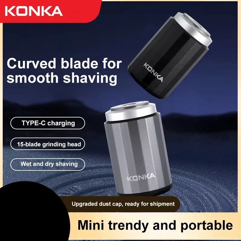 2024 NEW Type-c Rechargable Mini Portable Waterproof Electric Shaver Strong High Speed Long Endurance Suitable Wet and Dry