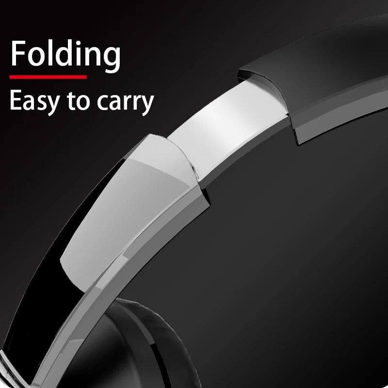 Headphones Bluetooth Wireless Headset HiFi Stereo Sound With Mic Music Game Sport Earphone Foldable Support TF SD-Card Earpieces