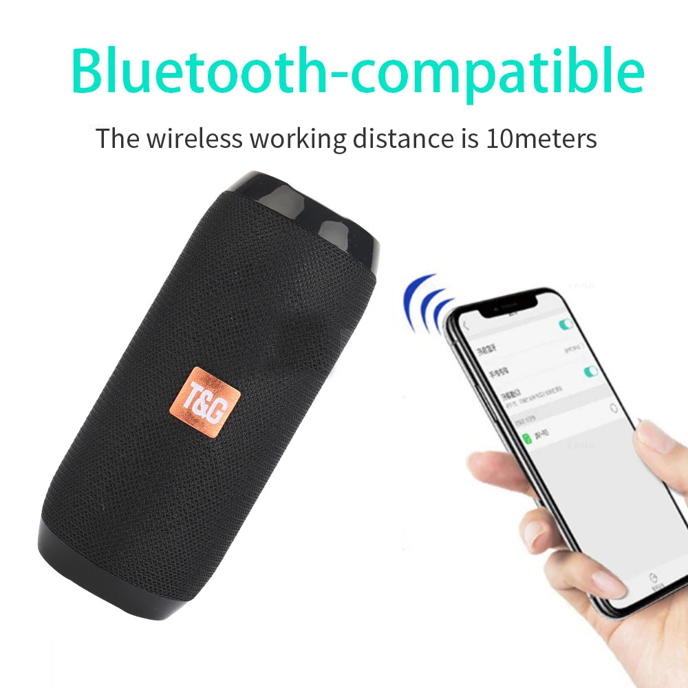 Portable Wireless Bluetooth Speaker Blutooth Music Sound Box For Caixa De Som Blootooth Subwoofer Radio FM Handfree Bass System - iBrightCS