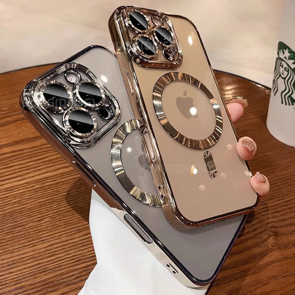 Luxury Magsafe Case - iPhone 16 15 14 13 12 11 Pro Max - iBrightCS
