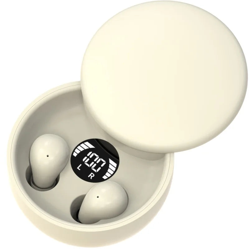 SK26 TWS Wireless Bluetooth 5.4 Headphones In-Ear Invisible Sleep Earbud With Mic Noise Cancelling Earphones HIFI Music Headset
