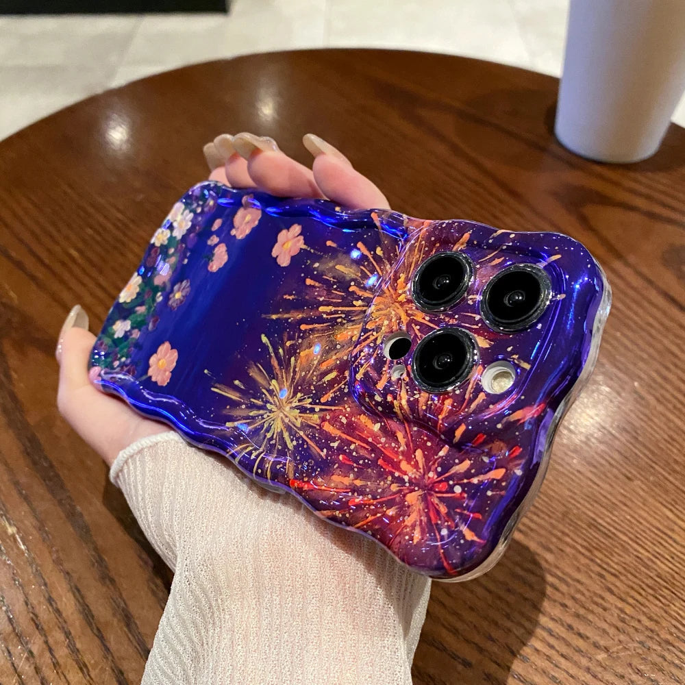 Luxury Fireworks Pattern Phone Case - iPhone 16 Pro Max iBrightCS