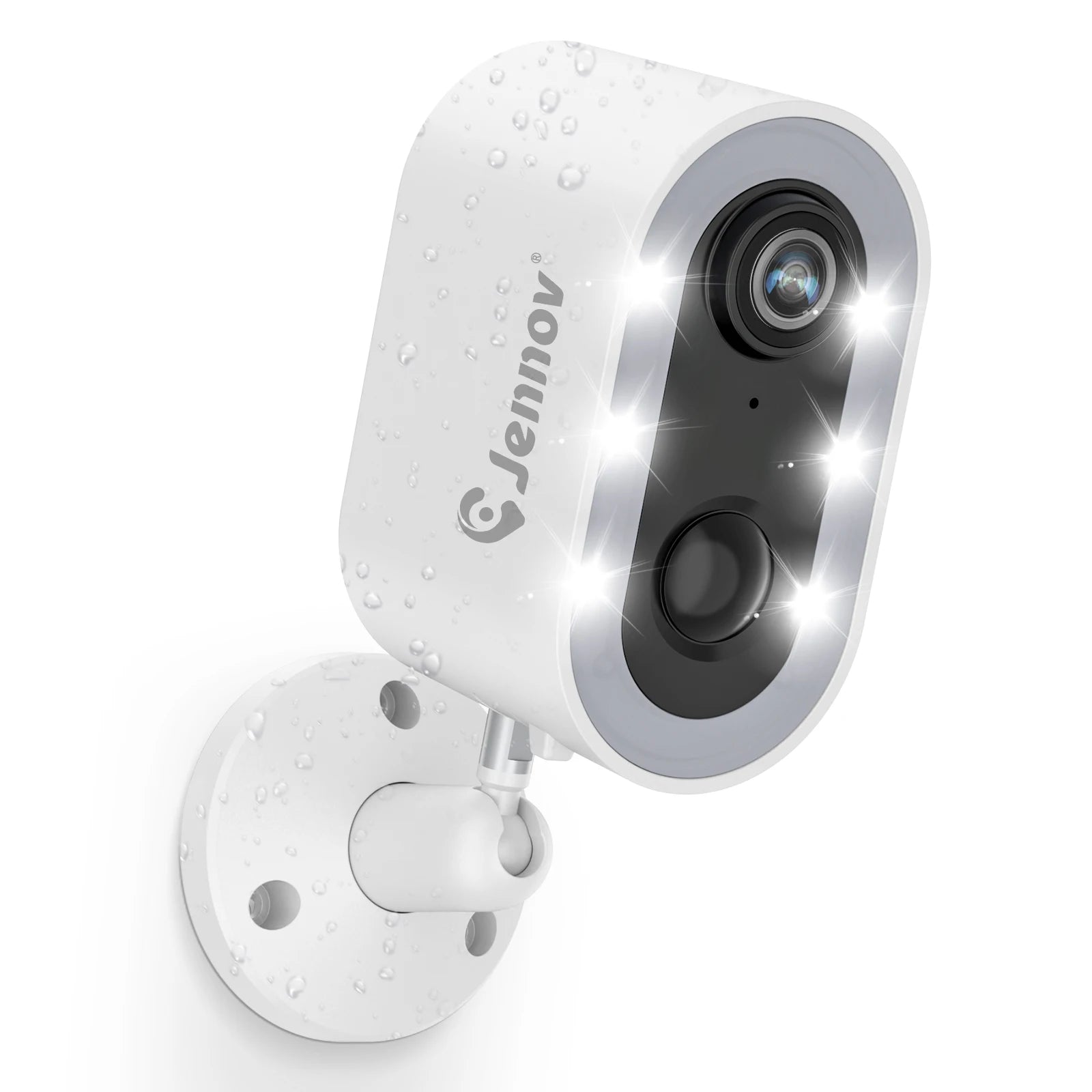 Jennov 5MP Security Camera Wireless WiFi Camera Battery Powered with Color Night Vision Two-Way Talk for Outdoor Home Camera - iBrightCS