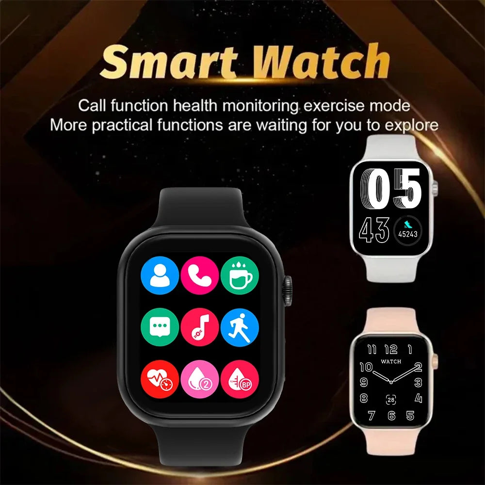 2025 New Smartwatch For Men Android IOS Phone 1.73" Screen Bluetooth Call Blood Oxygen Pressure Monitoring Smart Watch Women - iBrightCS