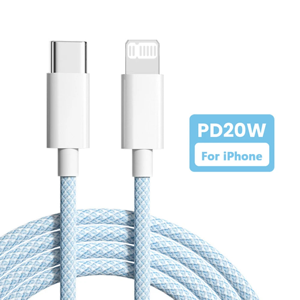 Original 60W PD USB C Fast Charger Cable For Apple iPhone 16 15 Pro Max 16 15 Plus Type C Quick Charging For Xiaomi Samsung - iBrightCS