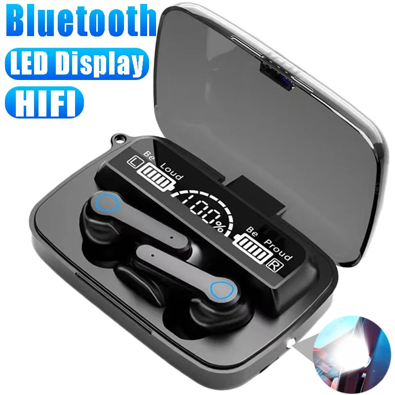 Wireless Headphones with Cable Sports Waterproof Bluetooth 5.1 Earphone Stereo Headset with Microphone for IPhone Samsung Xiaomi