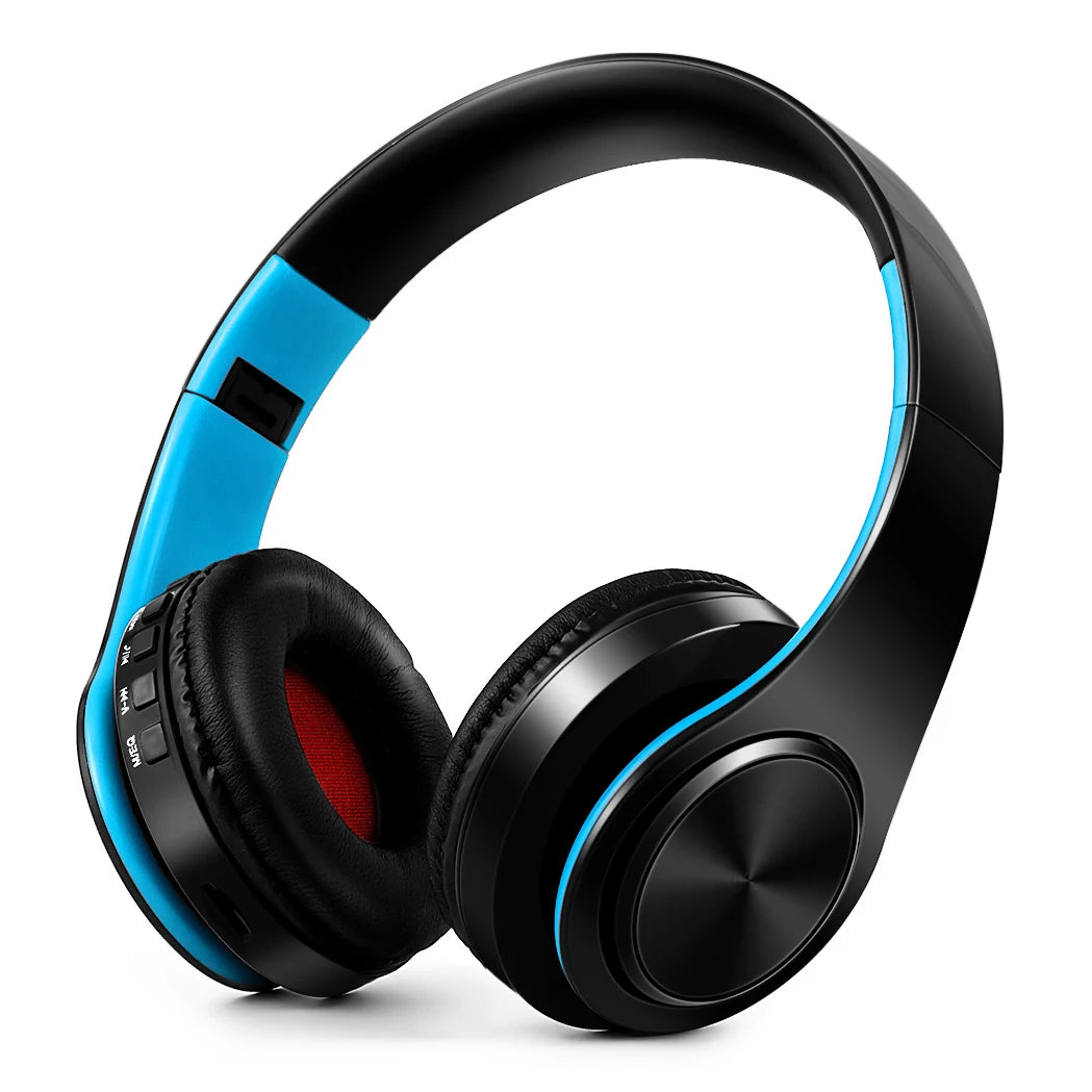 Gold Wireless Headphones Bluetooth Earphone Stereo Headset with Built-in MIC with 3.5mm Jack for Xiaomi Samsung IPHONE