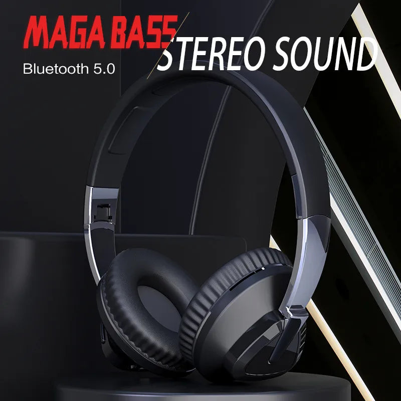 Headphones Bluetooth Wireless Headset HiFi Stereo Sound With Mic Music Game Sport Earphone Foldable Support TF SD-Card Earpieces