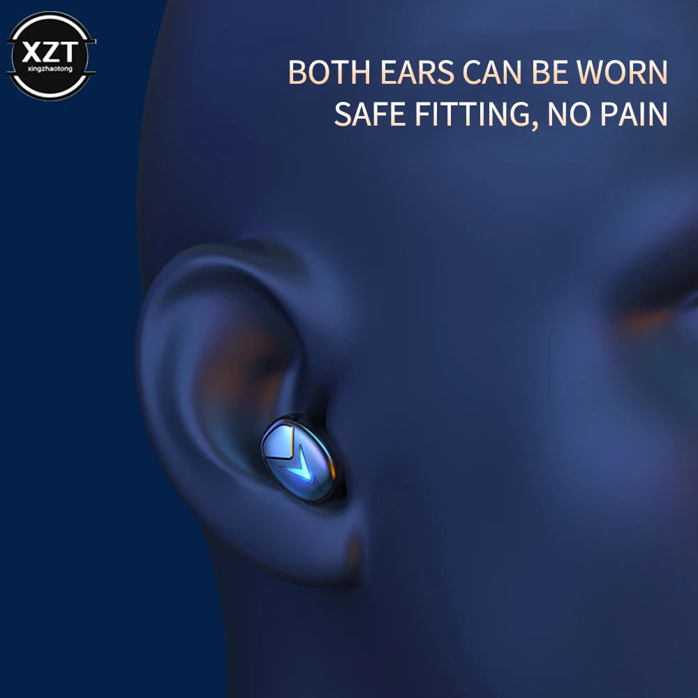 2023 Mini Invisible Bluetooth 5.0 Headphone TWS Wireless Sports Earphone Handsfree Single Headset Microphone For Smartphone