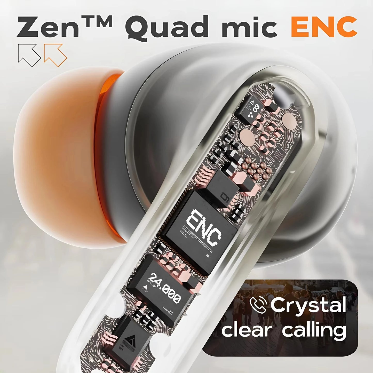 Wireless Bluetooth 5.3 Skin Type Surface Earphones Dual Mic ENC Noise Reduction In Ear Low Delay Earbuds True Wireless Stereo