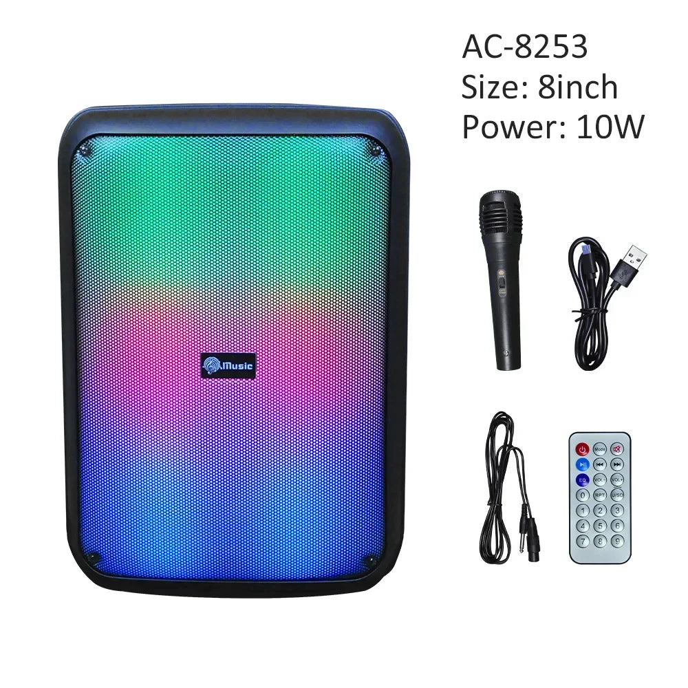 Powerful Bluetooth Speaker Portable Sound box Large Subwoofer Wireless Stereo Music Karaoke Column Support FM SD USB with Mic