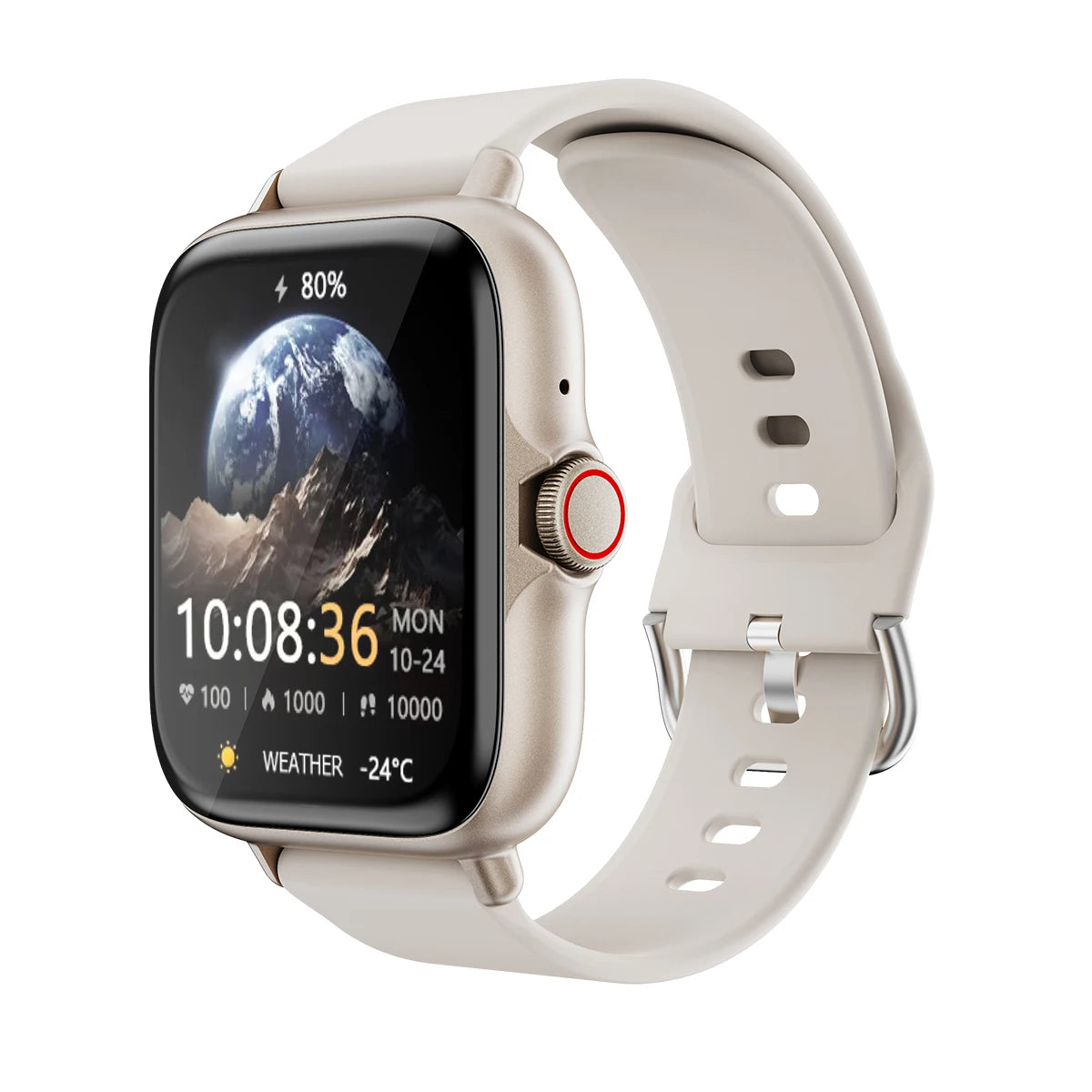 Waterproof Smart Watch with Message Answer, Call, Sleep Monitoring, Sports Pedometer, Information Alerts for iPhone and Android