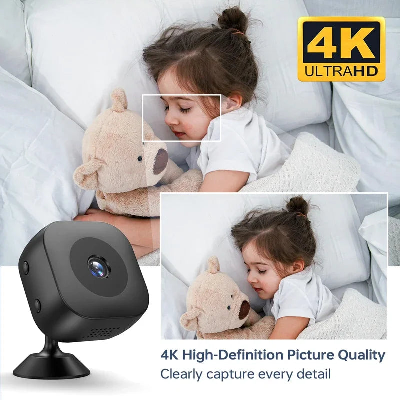 4K HD Smart Wireless Camera Battery Camera Indoor Security Monitor Hd Camera Networked Monitoring Equipment Home Surveillance