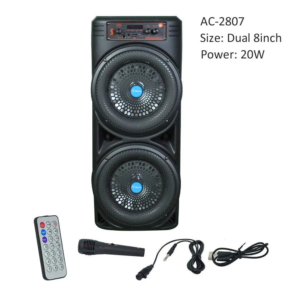 Powerful Bluetooth Speaker Portable Sound box Large Subwoofer Wireless Stereo Music Karaoke Column Support FM SD USB with Mic - iBrightCS