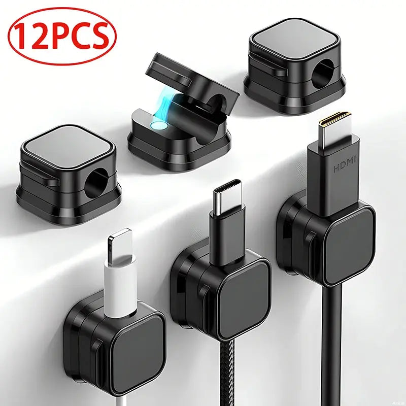 Magnetic Cable Clip Set Magnetic Cable Clips Cable Organizer - iBrightCS