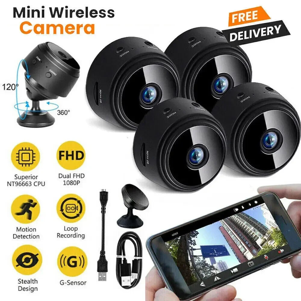 New A9 Mini Camera WiFi Wireless Security Protection Remote Monitor Camcorders Video Surveillance Smart Home Mini Cam HD Camera - iBrightCS