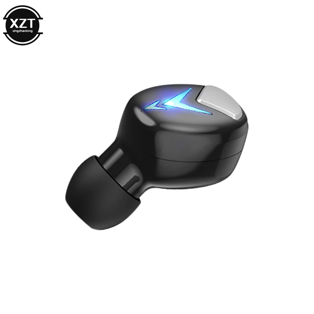 2023 Mini Invisible Bluetooth 5.0 Headphone TWS Wireless Sports Earphone Handsfree Single Headset Microphone For Smartphone