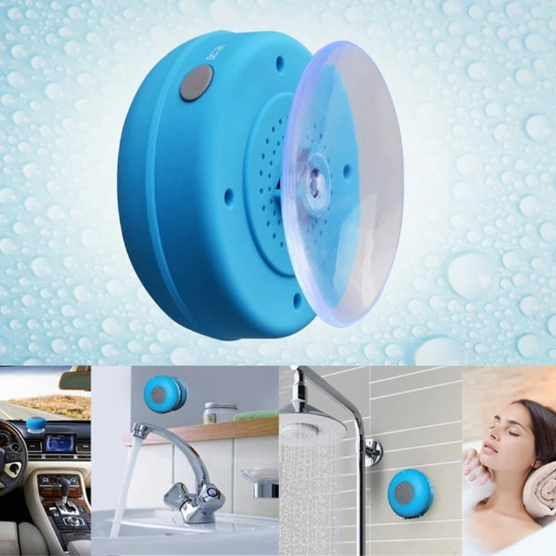 Mini Bluetooth Speaker Waterproof Bathroom Audio Wireless Shower Speakers For Phone Soundbar Hand Free Car Loudspeaker - iBrightCS