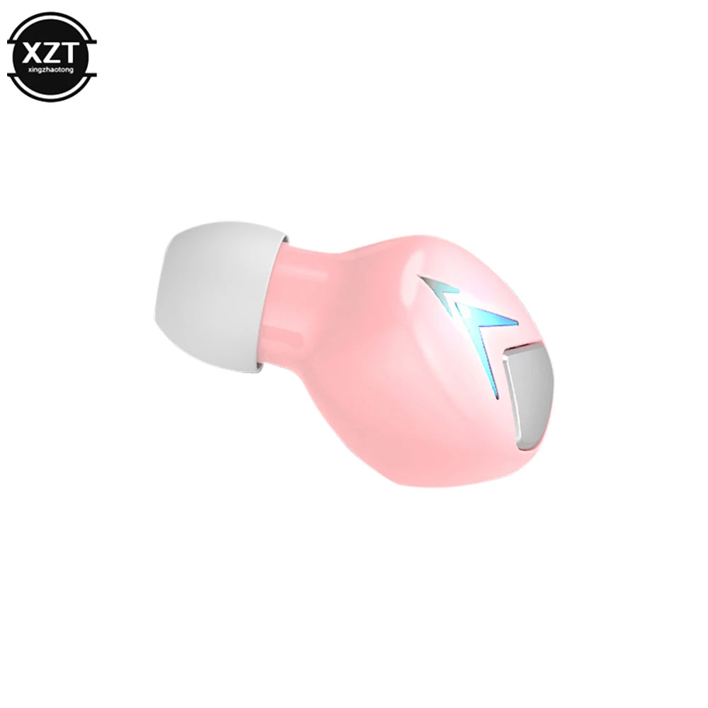 2023 Mini Invisible Bluetooth 5.0 Headphone TWS Wireless Sports Earphone Handsfree Single Headset Microphone For Smartphone