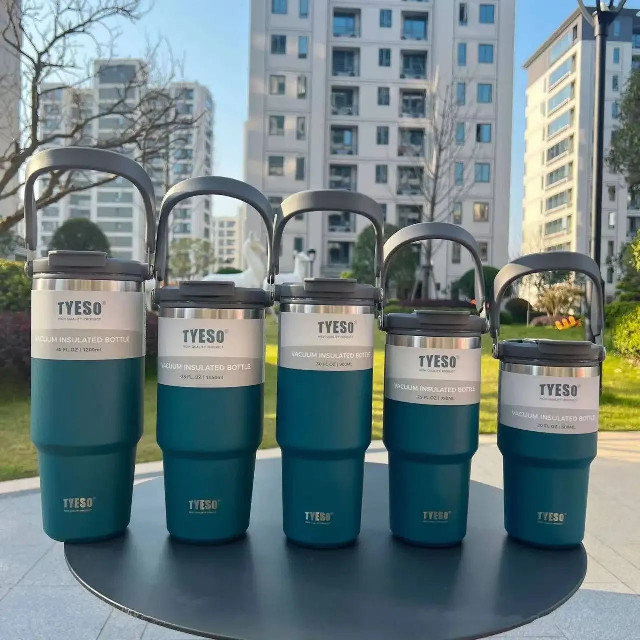600ml Tyeso Tumbler Coffee Cup Stainless Steel Vacuum Thermal Insulated Mug Cold Storage Ice Large Capacity