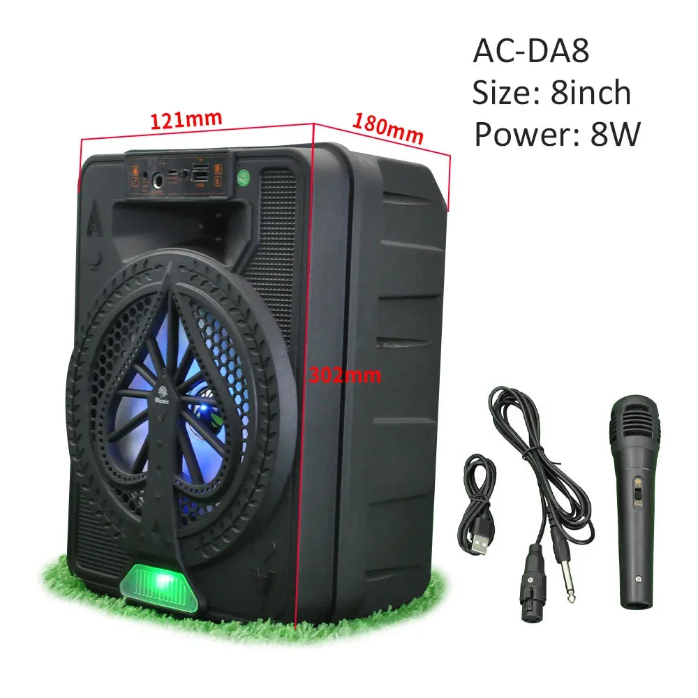 Powerful Bluetooth Speaker Portable Sound box Large Subwoofer Wireless Stereo Music Karaoke Column Support FM SD USB with Mic