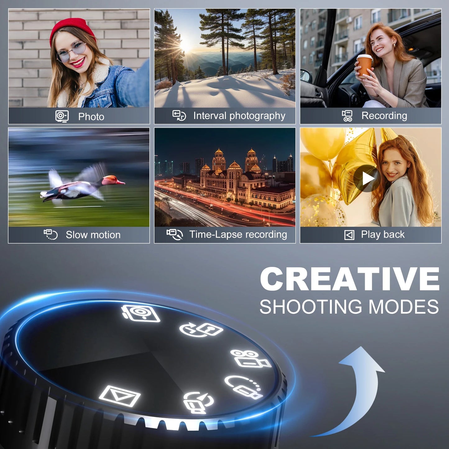 Compact Digital Photography Camera 4K WIFI Web Cam Vintage Vlog Video Recorder YouTube48MP Camcorder 16X Digital Zoom Camera