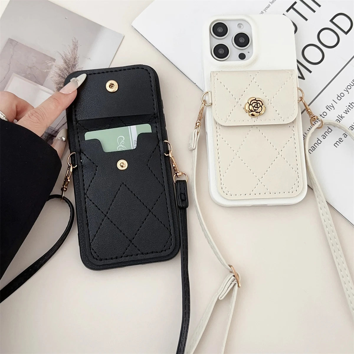Luxury Wallet Phone Case - iPhone 16 15 14 13 12 Pro Max iBrightCS