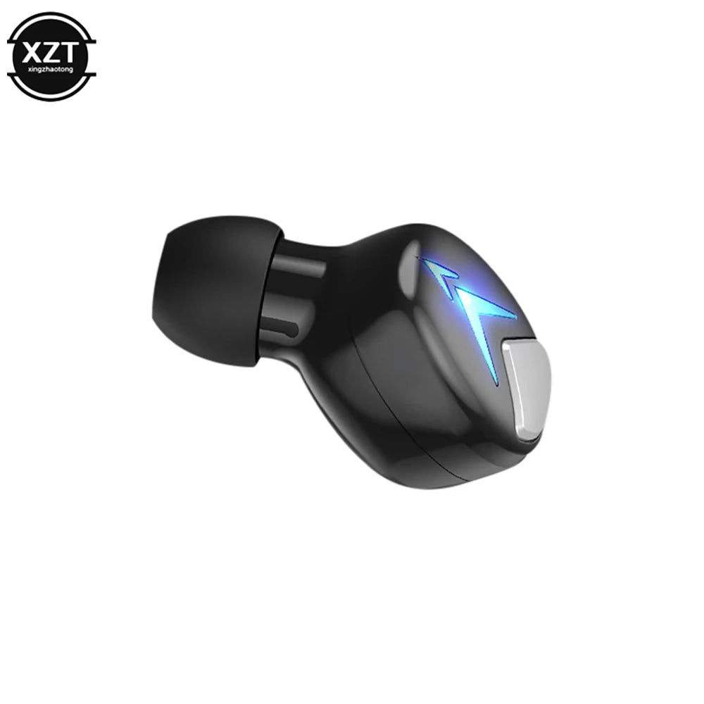 2023 Mini Invisible Bluetooth 5.0 Headphone TWS Wireless Sports Earphone Handsfree Single Headset Microphone For Smartphone